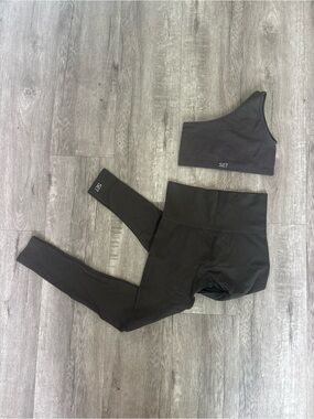 Set Active Leggings & One Shoulder Bra Workout Set